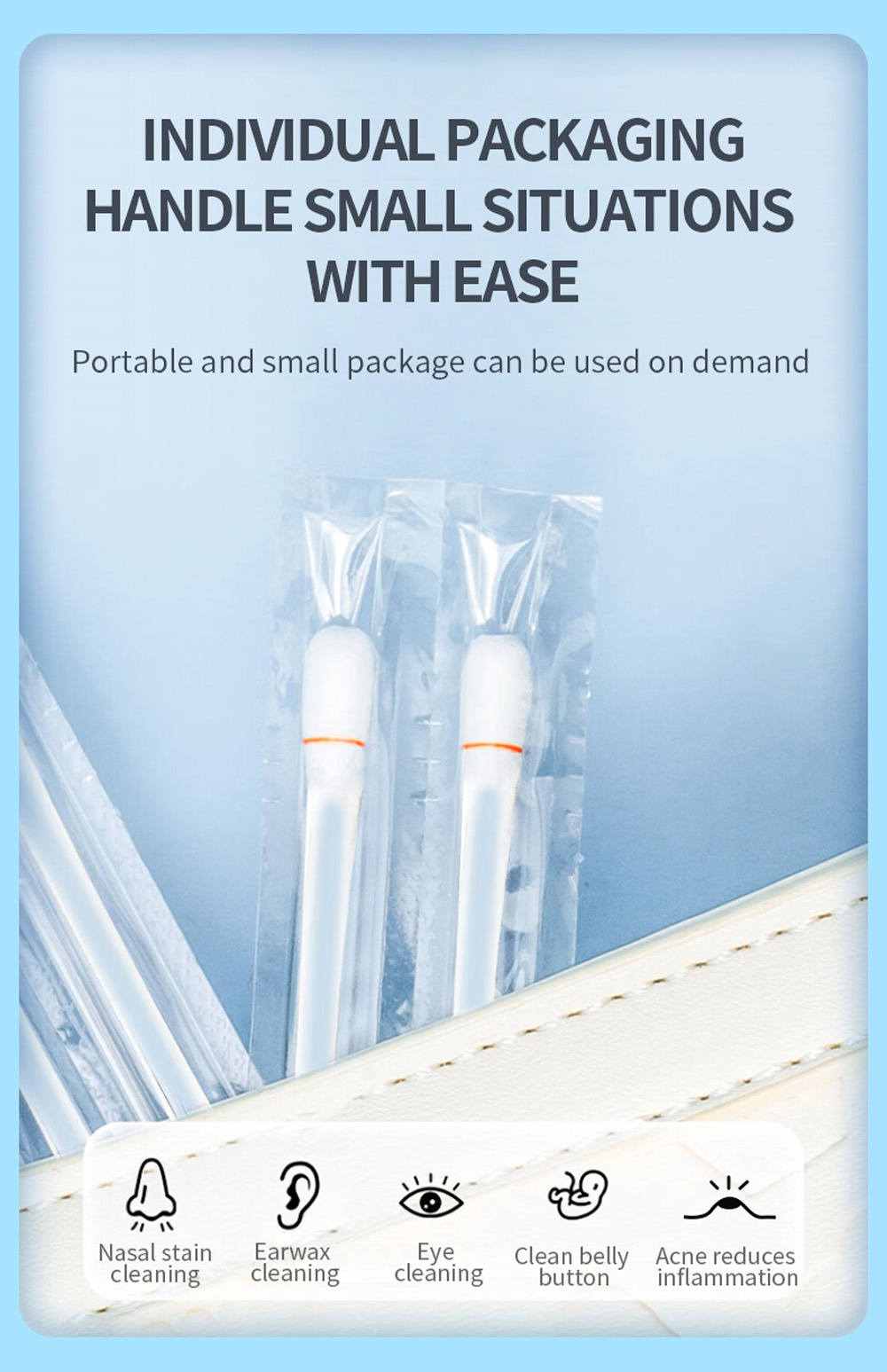 Features of Saline Cotton Swabs